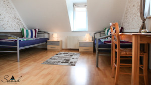 Pension Seenah - Betten mit Schreibtisch – Doppelzimmer 3